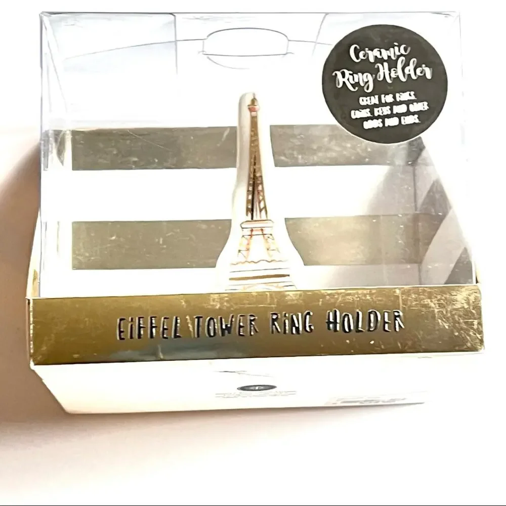 Eiffel Tower Ceramic Ring Holder